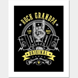 Rock Grandpa Posters and Art